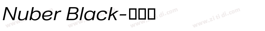 Nuber Black字体转换